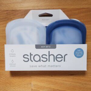 Stasher Reusable Silicone POCKET BAG 2PACK